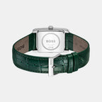 Principle Dress Men Quartz Green Dial Analog Leather Watch 1514278