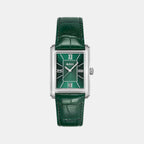 Principle Dress Men Quartz Green Dial Analog Leather Watch 1514278