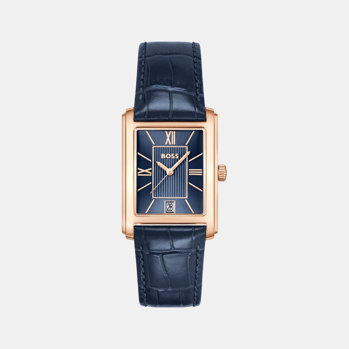 Boss Principle Men Quartz Blue Dial Analog Leather Watch 1514281