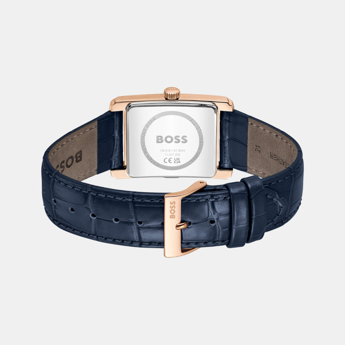 Boss Principle Men Quartz Blue Dial Analog Leather Watch 1514281