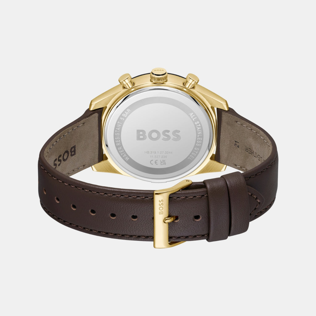 Tourmaster Men Quartz Black Dial Chronograph Calf Watch 1514285