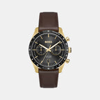 Tourmaster Men Quartz Black Dial Chronograph Calf Watch 1514285