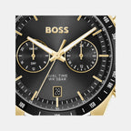 Tourmaster Men Quartz Black Dial Chronograph Calf Watch 1514285