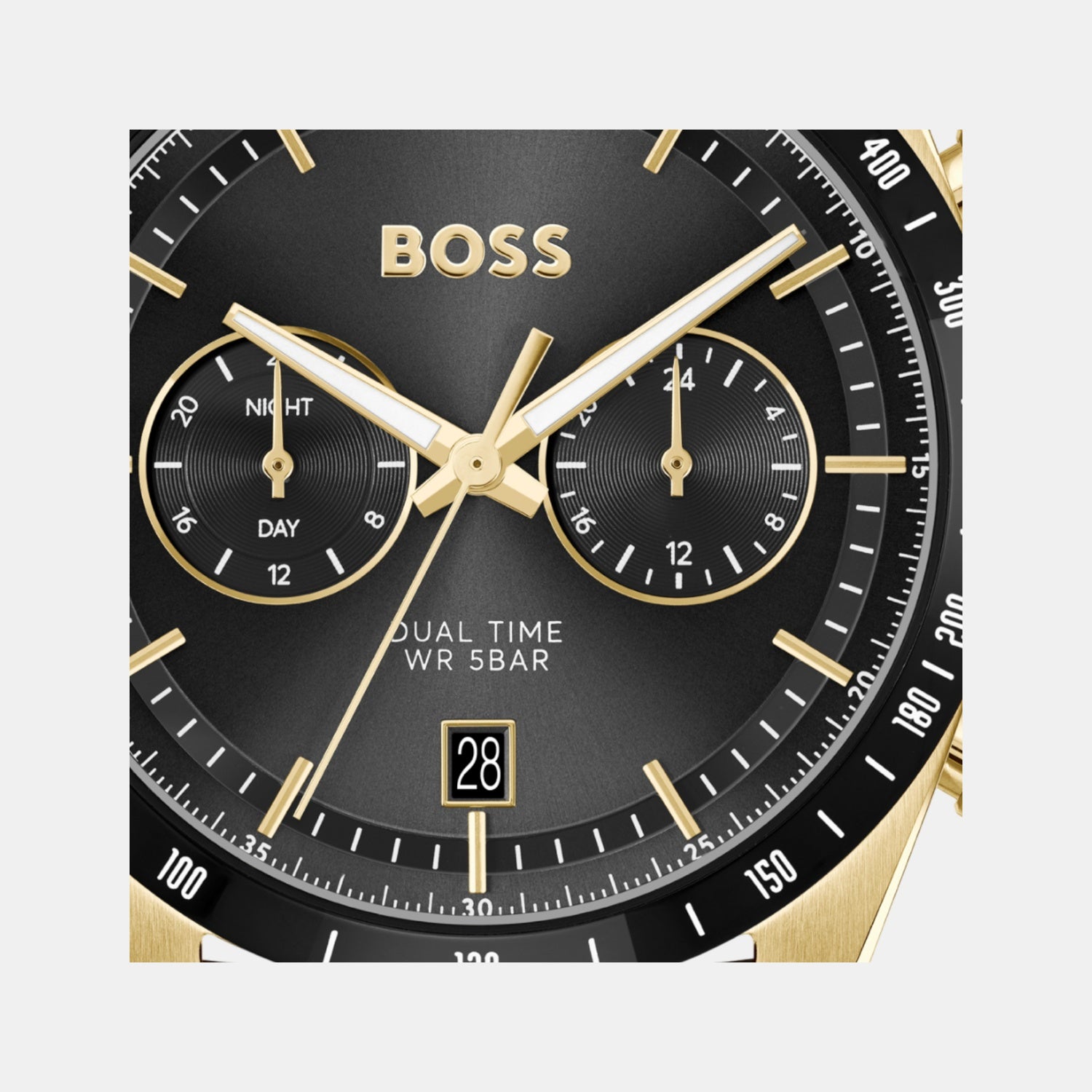 Tourmaster Men Quartz Black Dial Chronograph Calf Watch 1514285