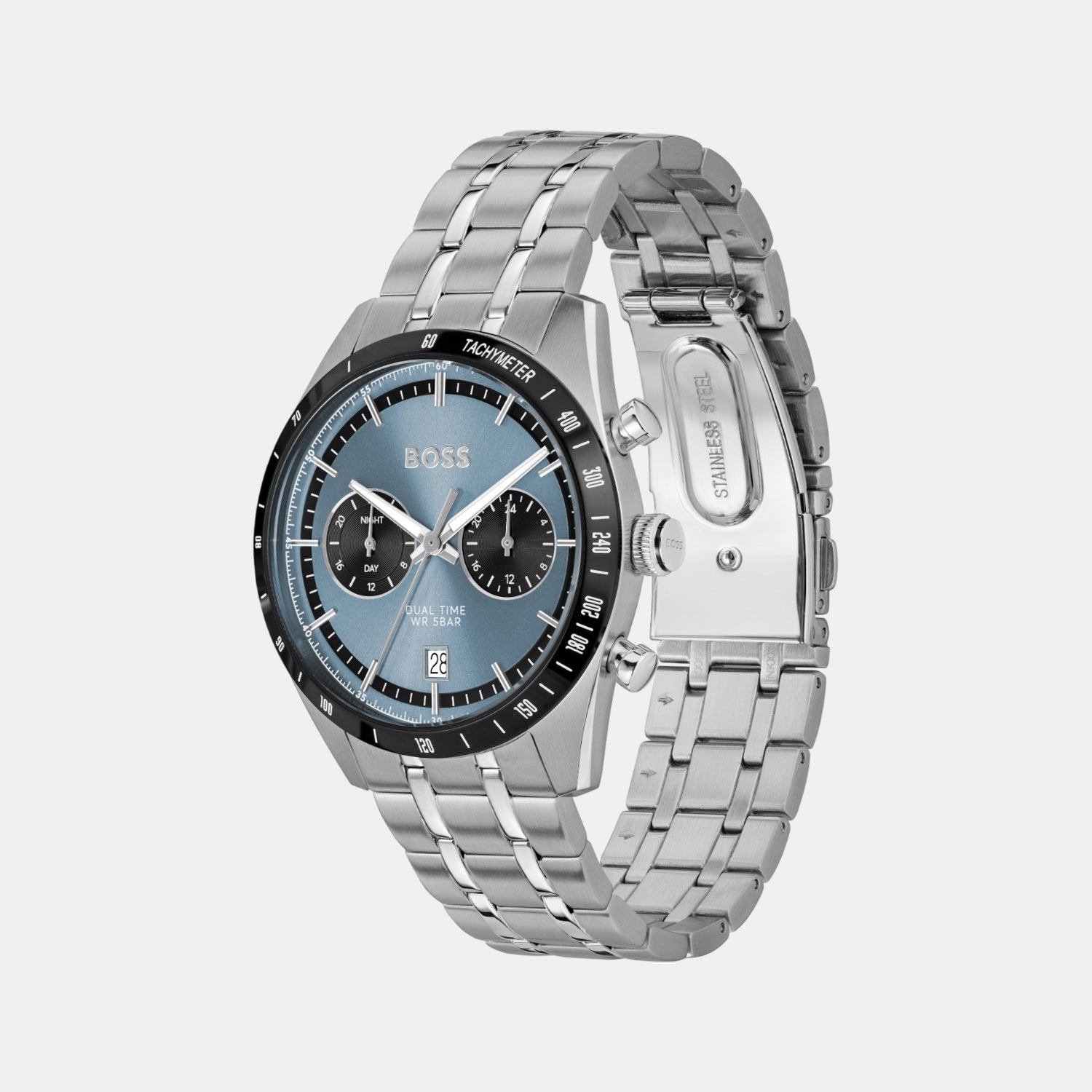 Tourmaster Men Quartz Blue Dial Multi-Function Stainless Steel Watch 1514286
