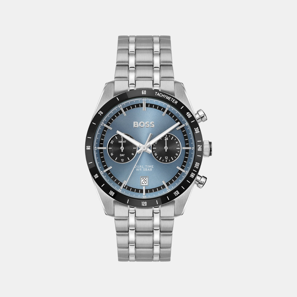 Tourmaster Men Quartz Blue Dial Multi-Function Stainless Steel Watch 1514286