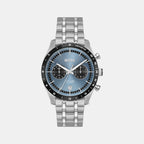 Tourmaster Men Quartz Blue Dial Multi-Function Stainless Steel Watch 1514286