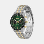 Tourmaster Men Quartz Green Dial Chronograph Stainless Steel Watch 1514287