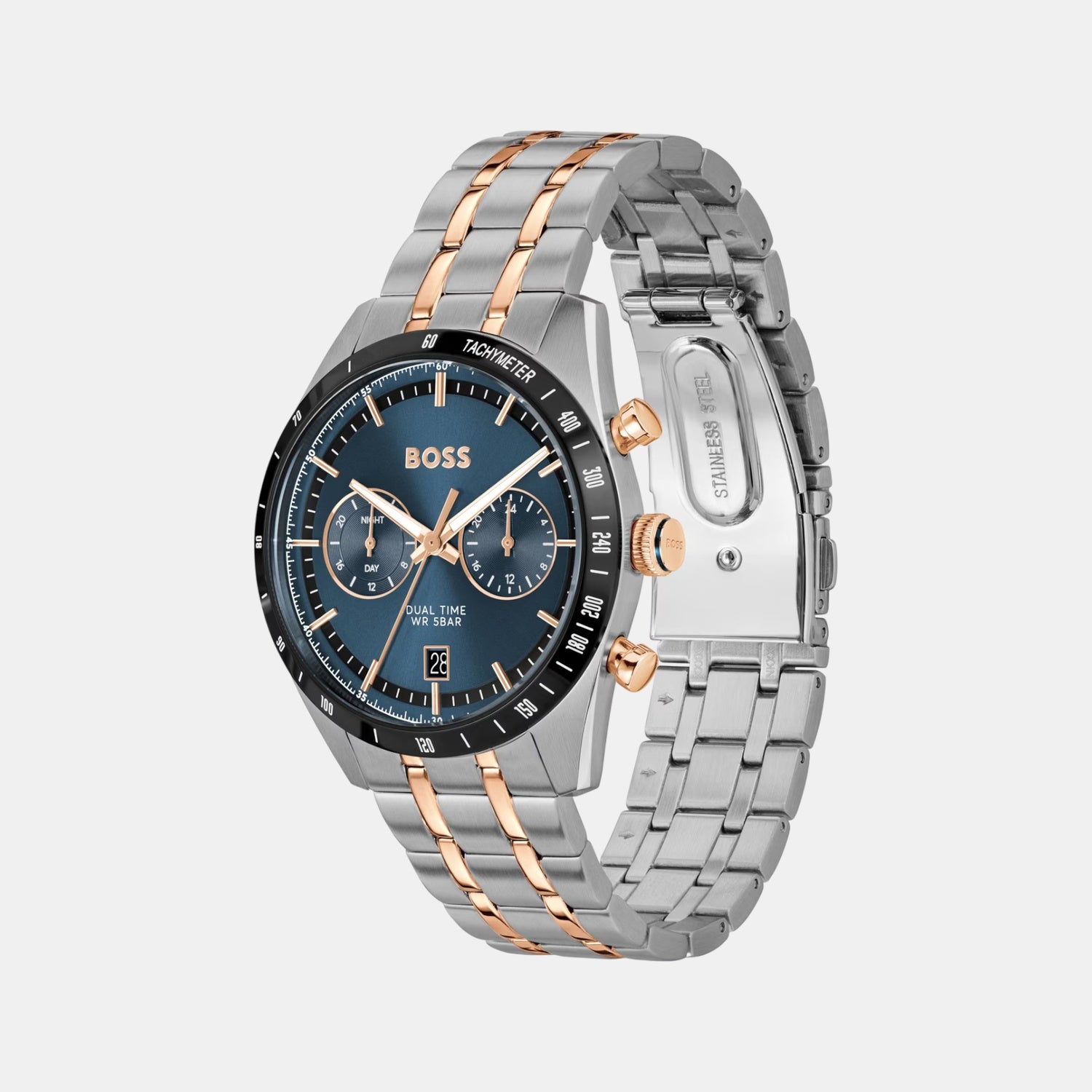 Tourmaster Men Quartz Blue Dial Multi-Function Stainless Steel Watch 1514288