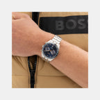 Tourmaster Men Quartz Blue Dial Multi-Function Stainless Steel Watch 1514288
