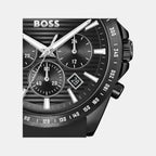 Strike Men Quartz Black Dial Chronograph Silicone Watch 1514289