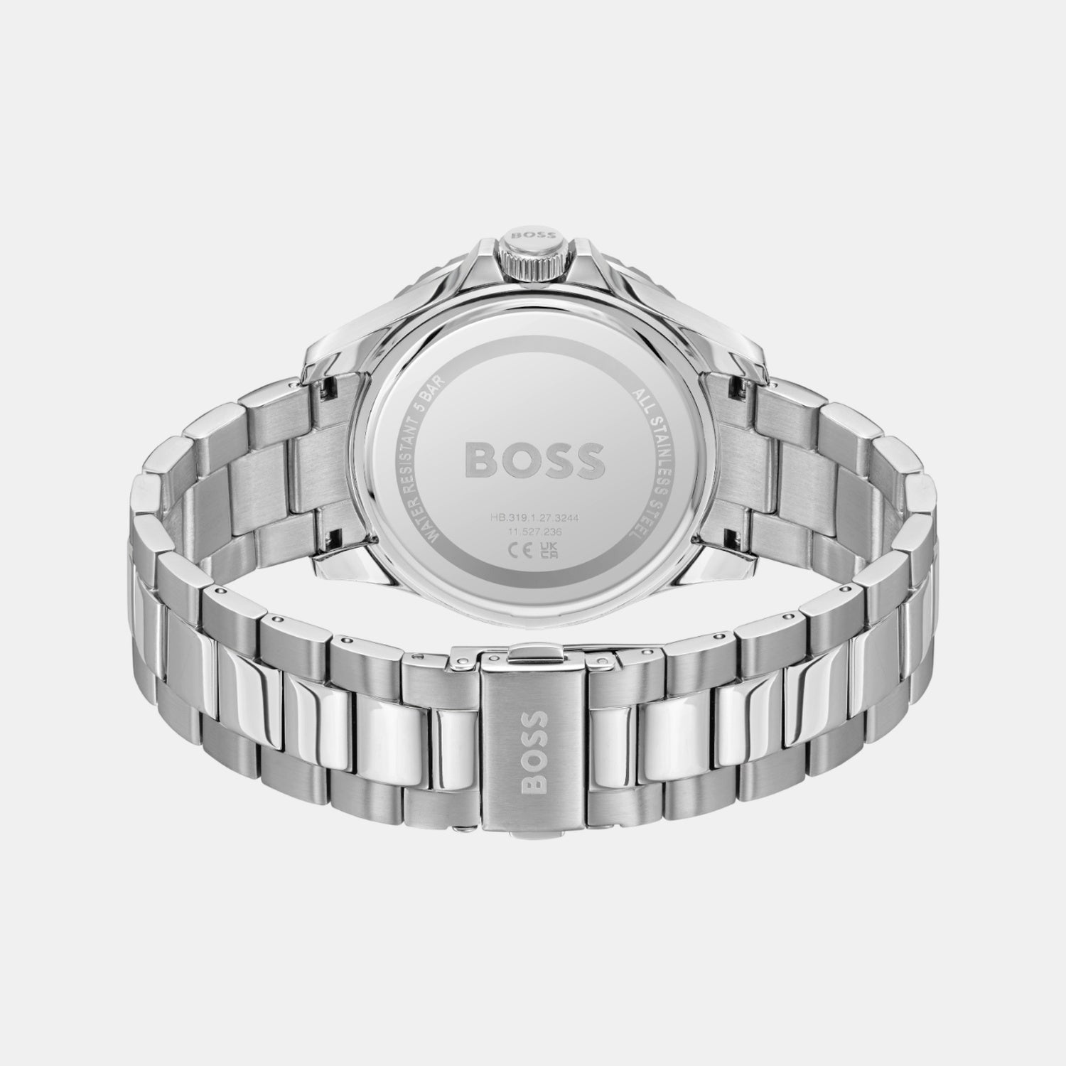 Troper Sport Men Quartz Black Dial Analog Stainless Steel Watch 1514295