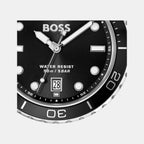 Troper Sport Men Quartz Black Dial Analog Stainless Steel Watch 1514295