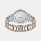 Troper Sport Men Quartz Blue Dial Analog Stainless Steel Watch 1514296