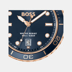 Troper Sport Men Quartz Blue Dial Analog Stainless Steel Watch 1514296