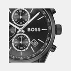 Grand Prix Men Quartz Black Dial Chronograph Stainless Steel Watch 1514298