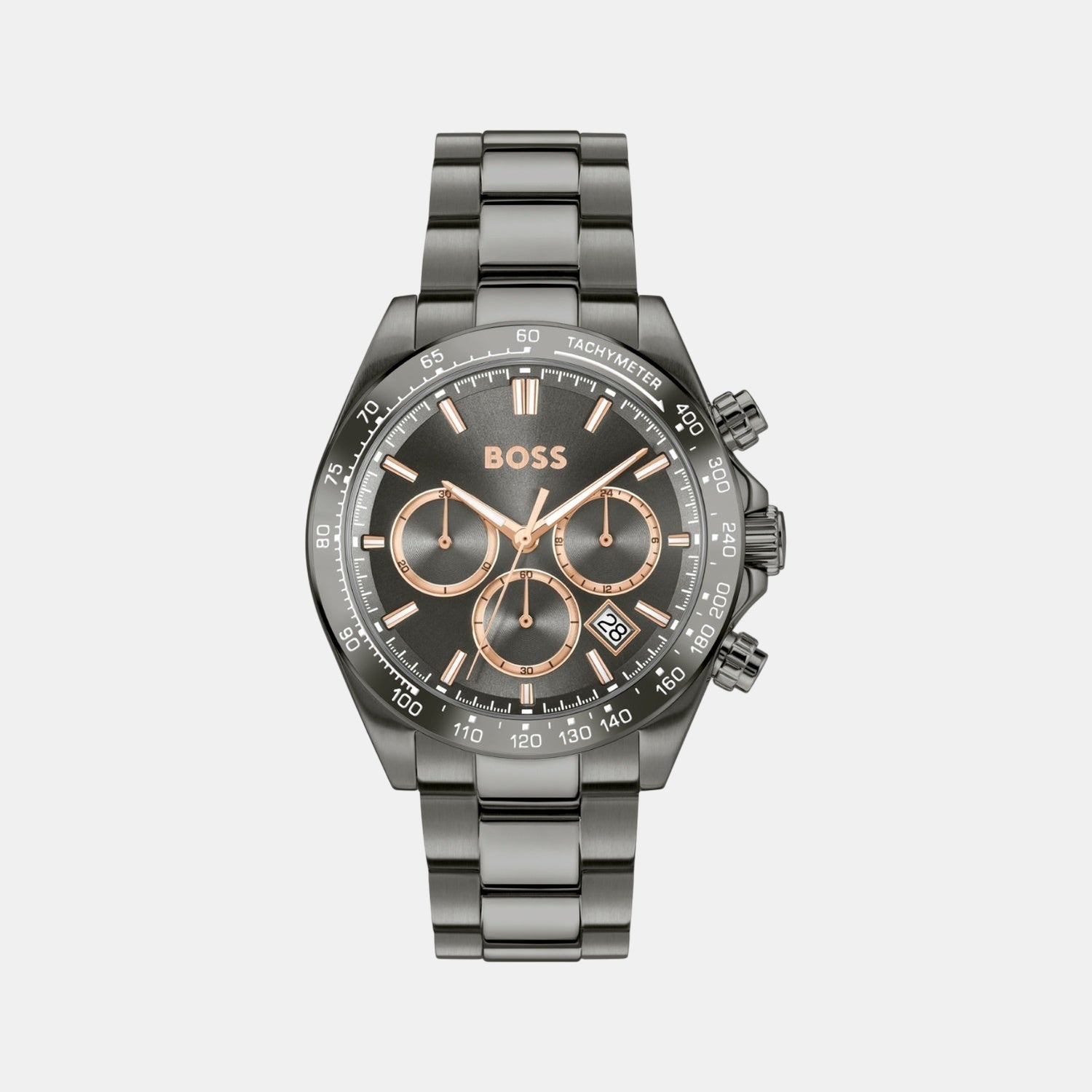 Hero 2.0 Men Quartz Grey Dial Chronograph Stainless Steel Watch 1514299
