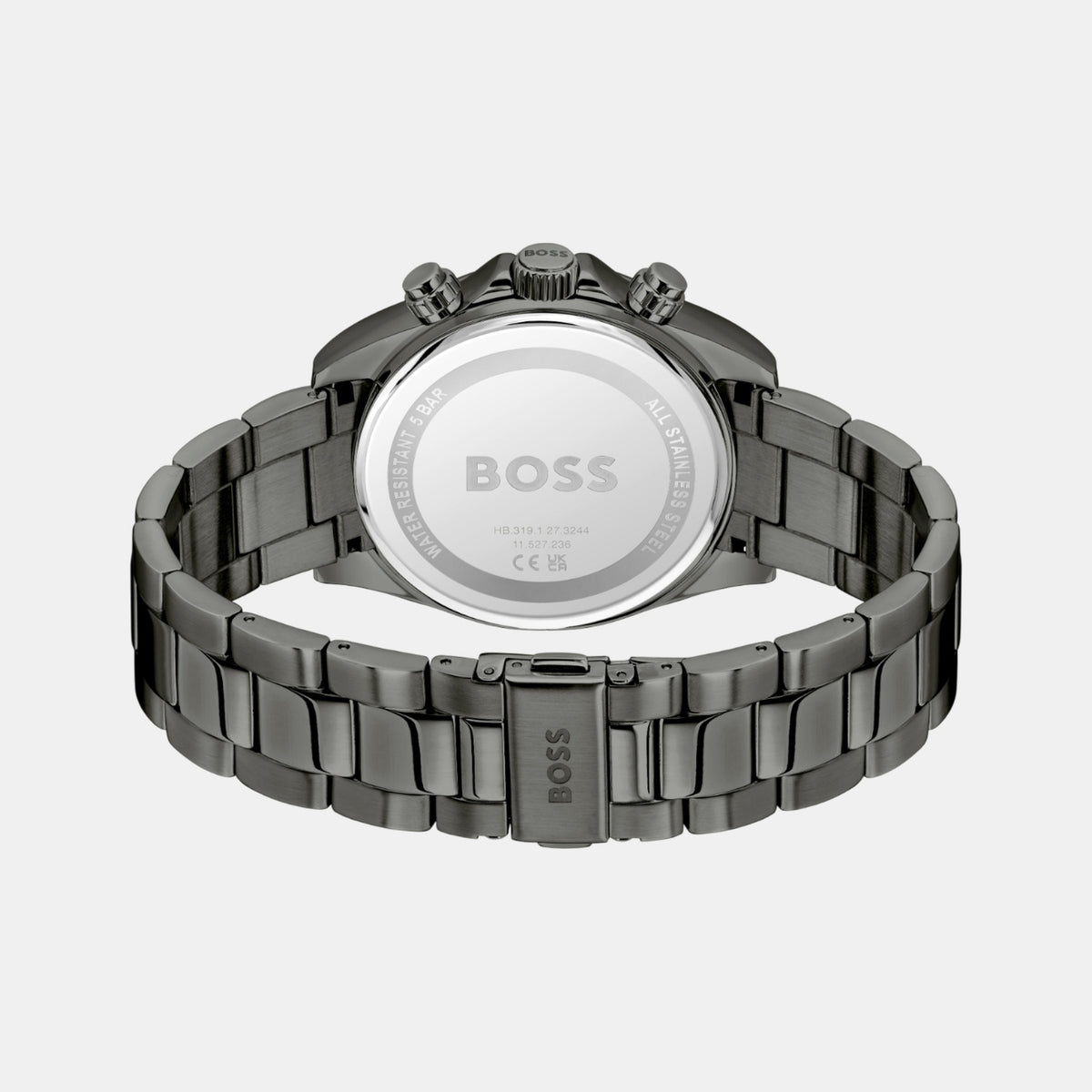 Boss Hero Men Quartz Grey Dial Chronograph Stainless Steel Watch 1514299