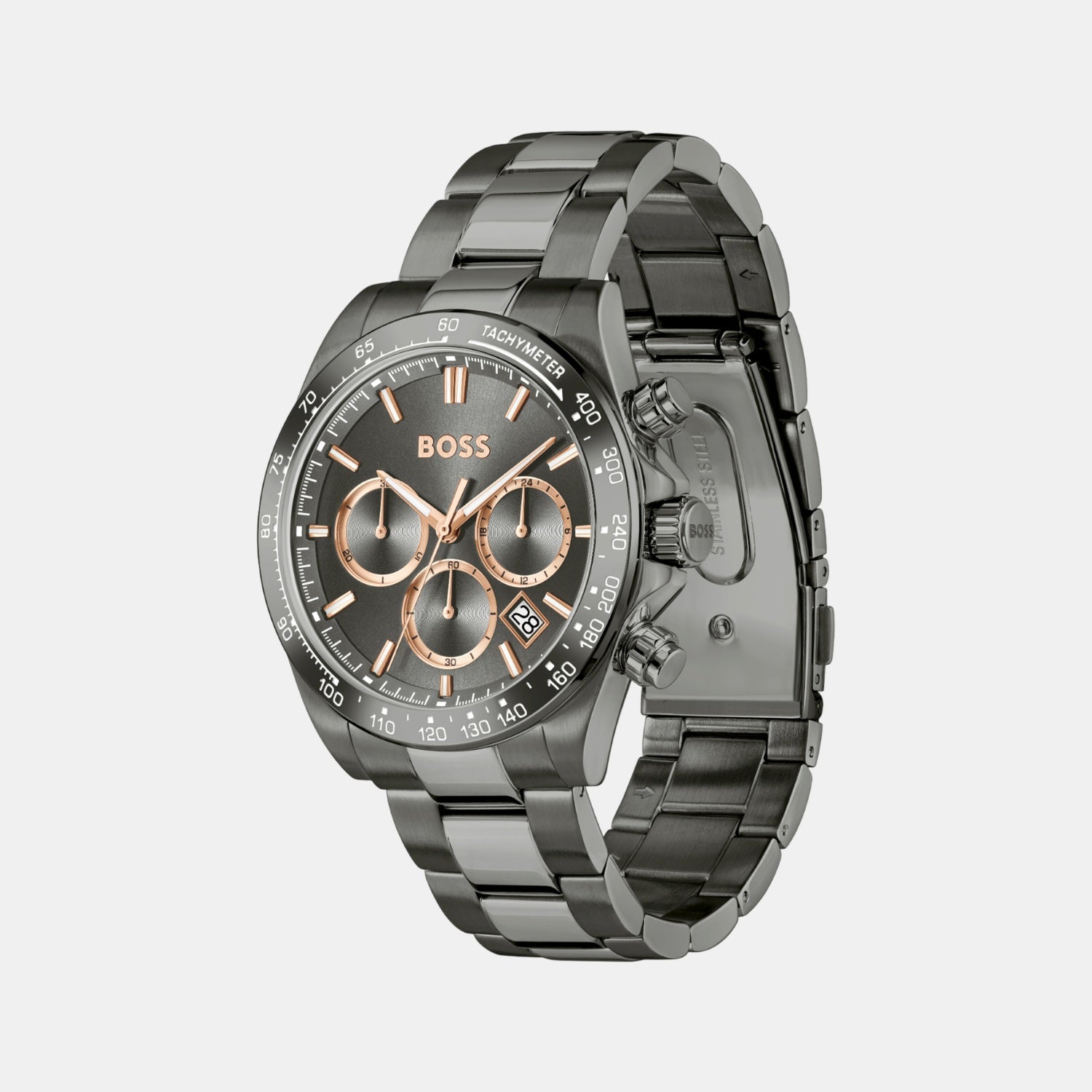 Hero 2.0 Men Quartz Grey Dial Chronograph Stainless Steel Watch 1514299