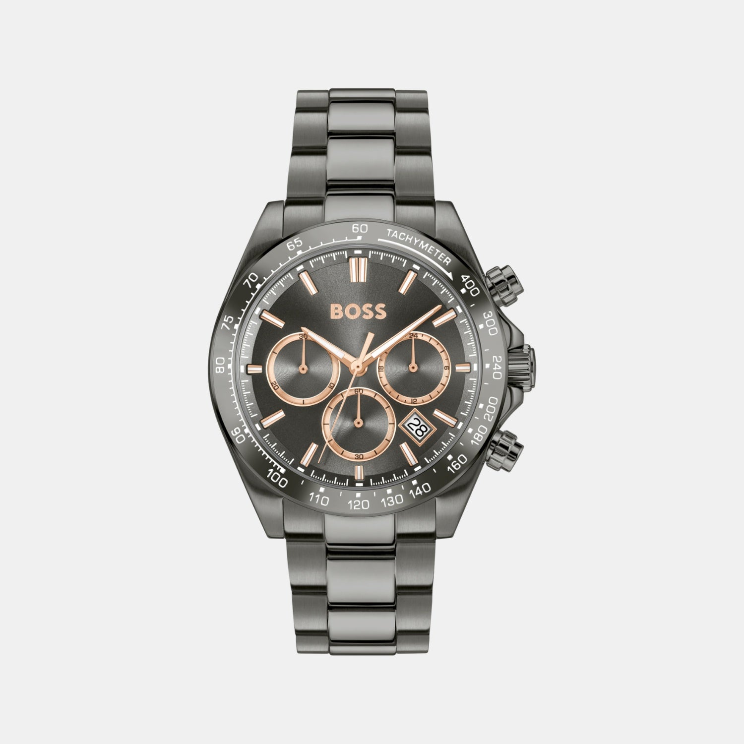 Hero 2.0 Men Quartz Grey Dial Chronograph Stainless Steel Watch 1514299