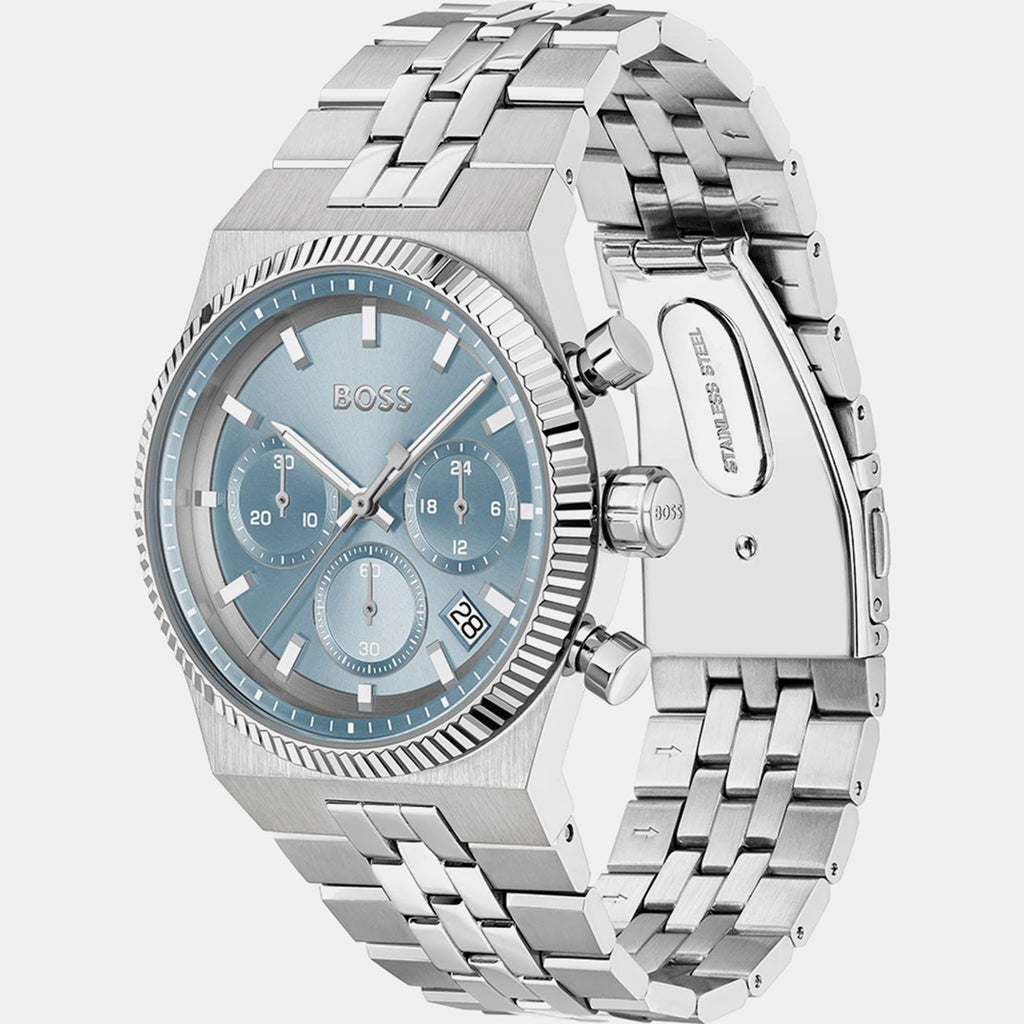 Candor Men Quartz Blue Dial Chronograph Stainless Steel Watch 1514306