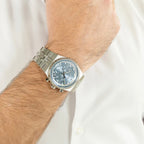 Candor Men Quartz Blue Dial Chronograph Stainless Steel Watch 1514306