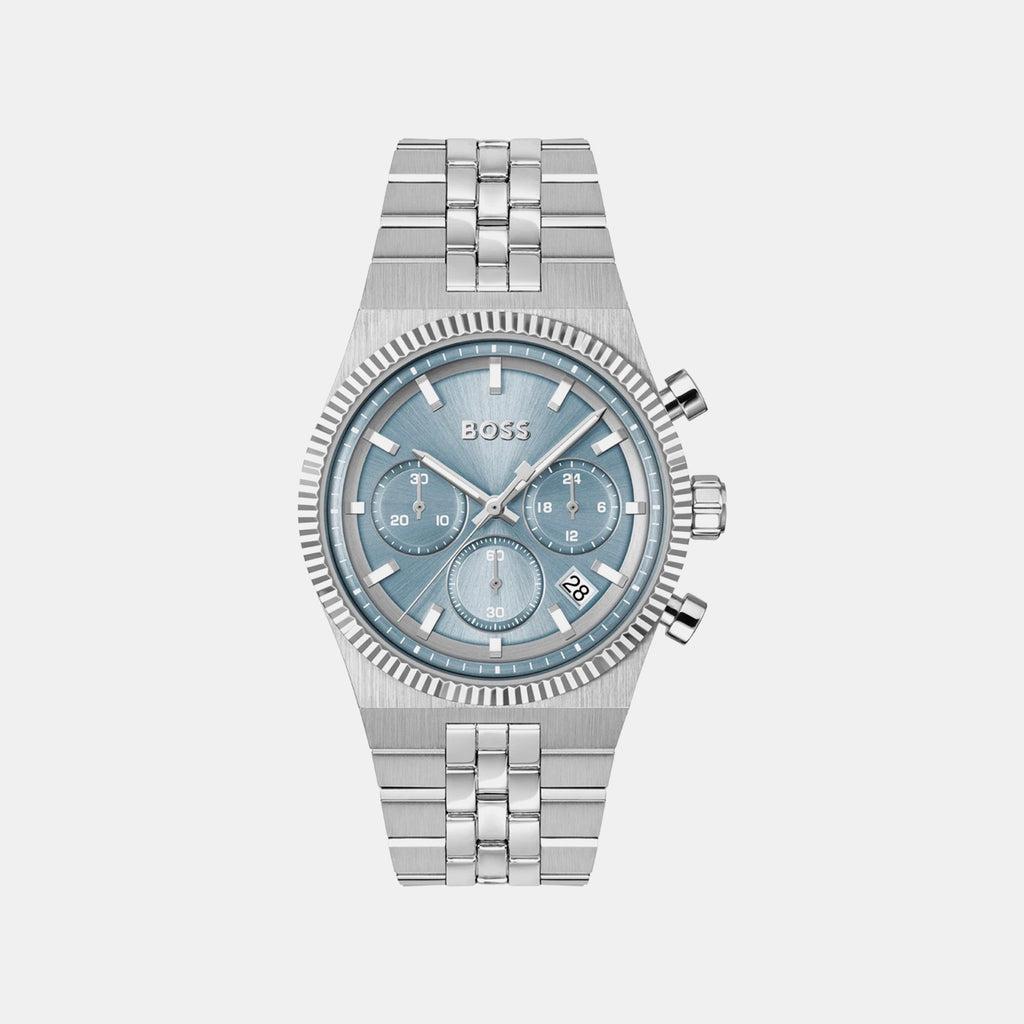 Candor Men Quartz Blue Dial Chronograph Stainless Steel Watch 1514306