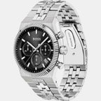 Candor Men Quartz Black Dial Chronograph Stainless Steel Watch 1514307