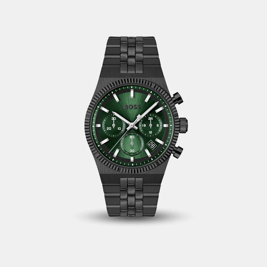 Candor Men Quartz Green Dial Chronograph Stainless Steel Watch 1514308