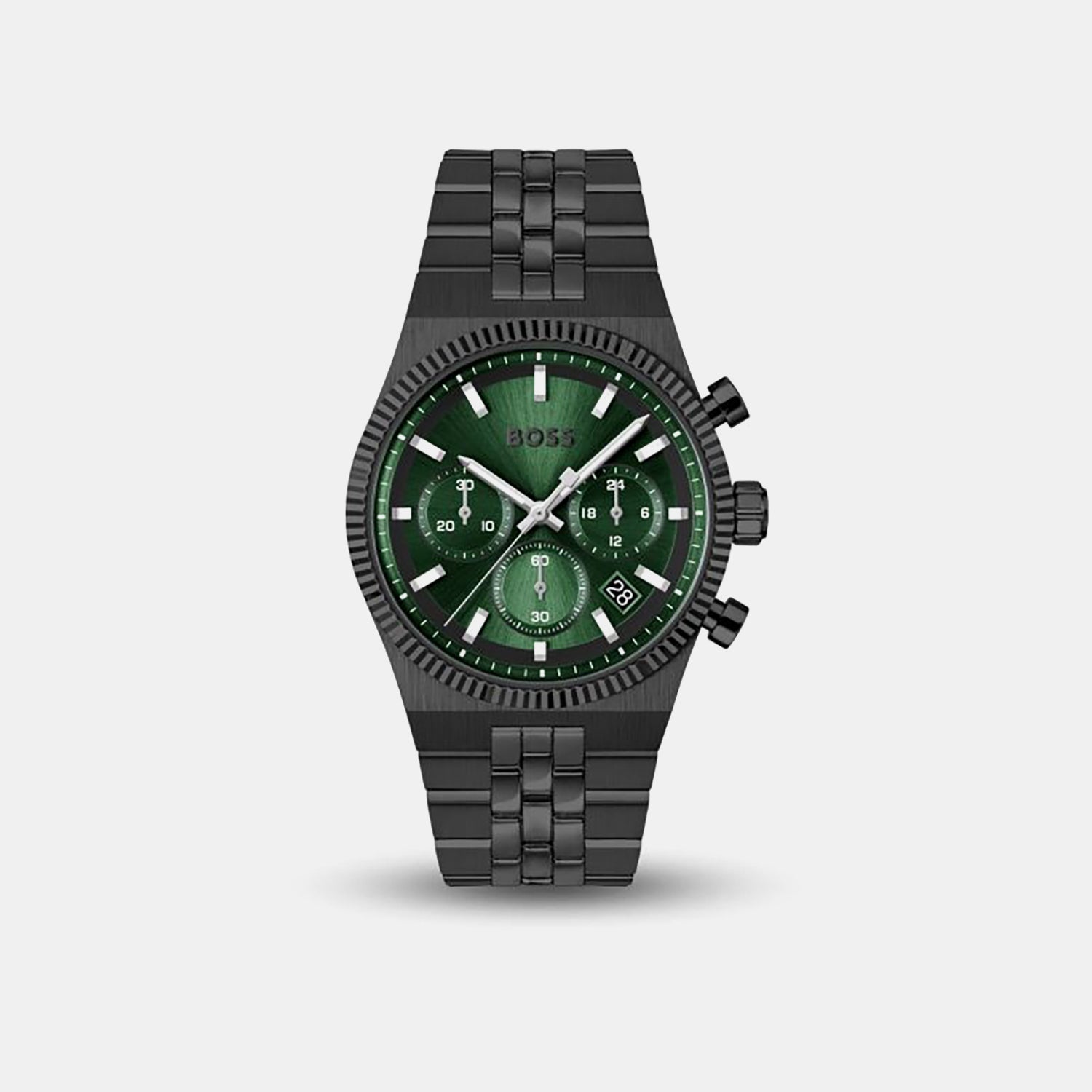 Candor Men Quartz Green Dial Chronograph Stainless Steel Watch 1514308