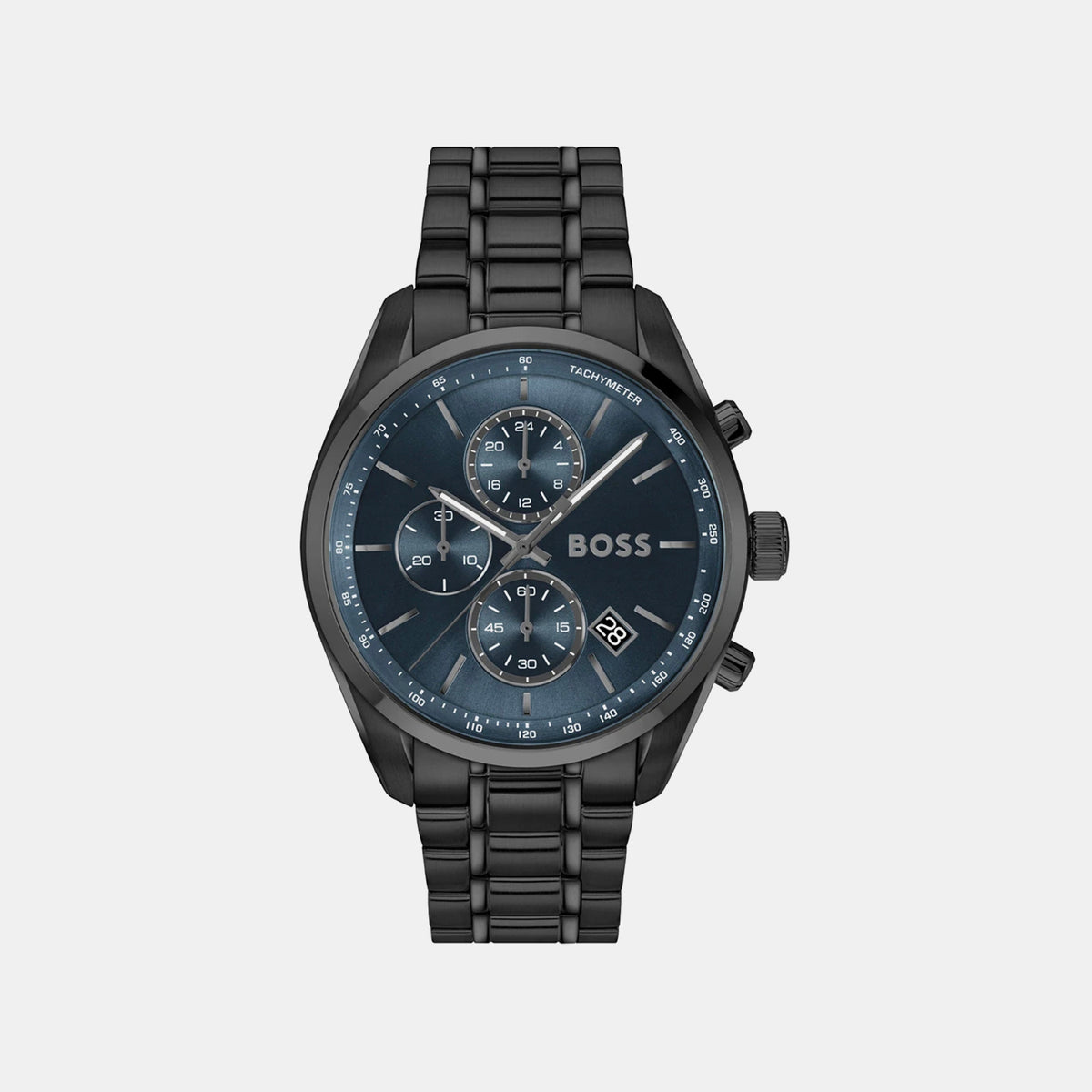 Boss Grand Prix 44 Men Quartz Blue Dial Chronograph Stainless Steel Watch 1514314