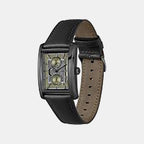 Principle Dress Multi Men Quartz Olive Green Dial Multi-Function Leather Watch 1514317