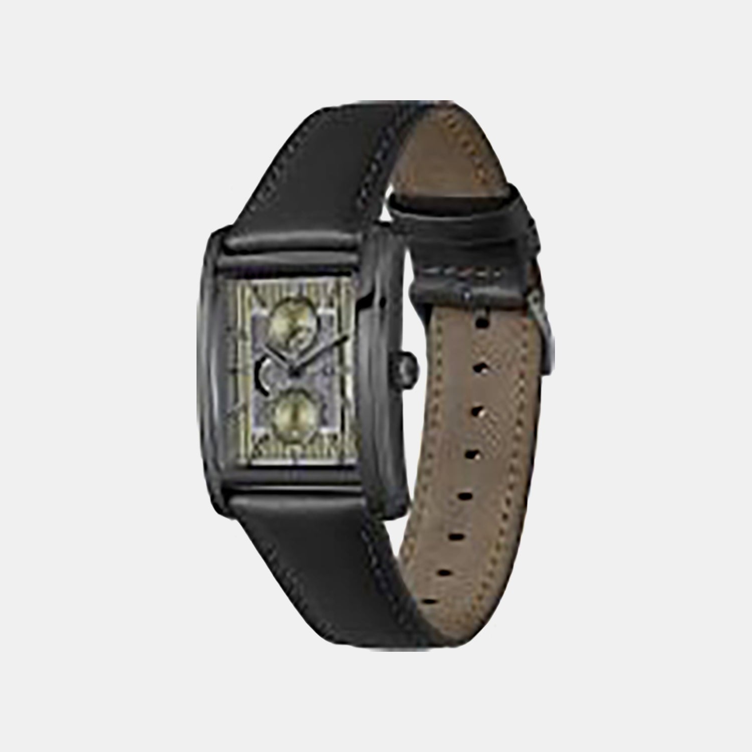 Principle Dress Multi Men Quartz Olive Green Dial Multi-Function Leather Watch 1514317