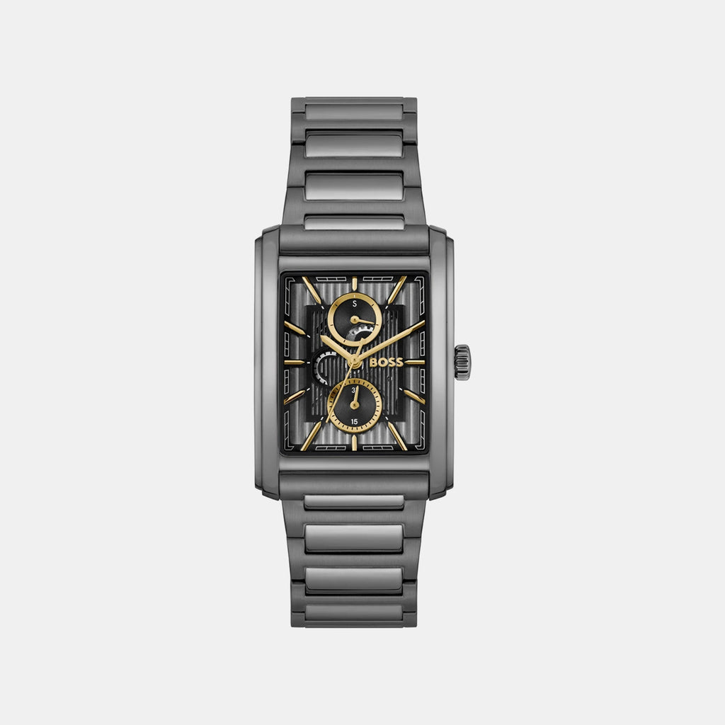 Principle Dress Men Quartz Grey Dial Multi-Function Stainless Steel Watch 1514319