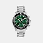 Sealiner Men Quartz Green Dial Chronograph Stainless Steel Watch 1514321