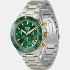 Sealiner Men Quartz Green Dial Chronograph Stainless Steel Watch 1514325