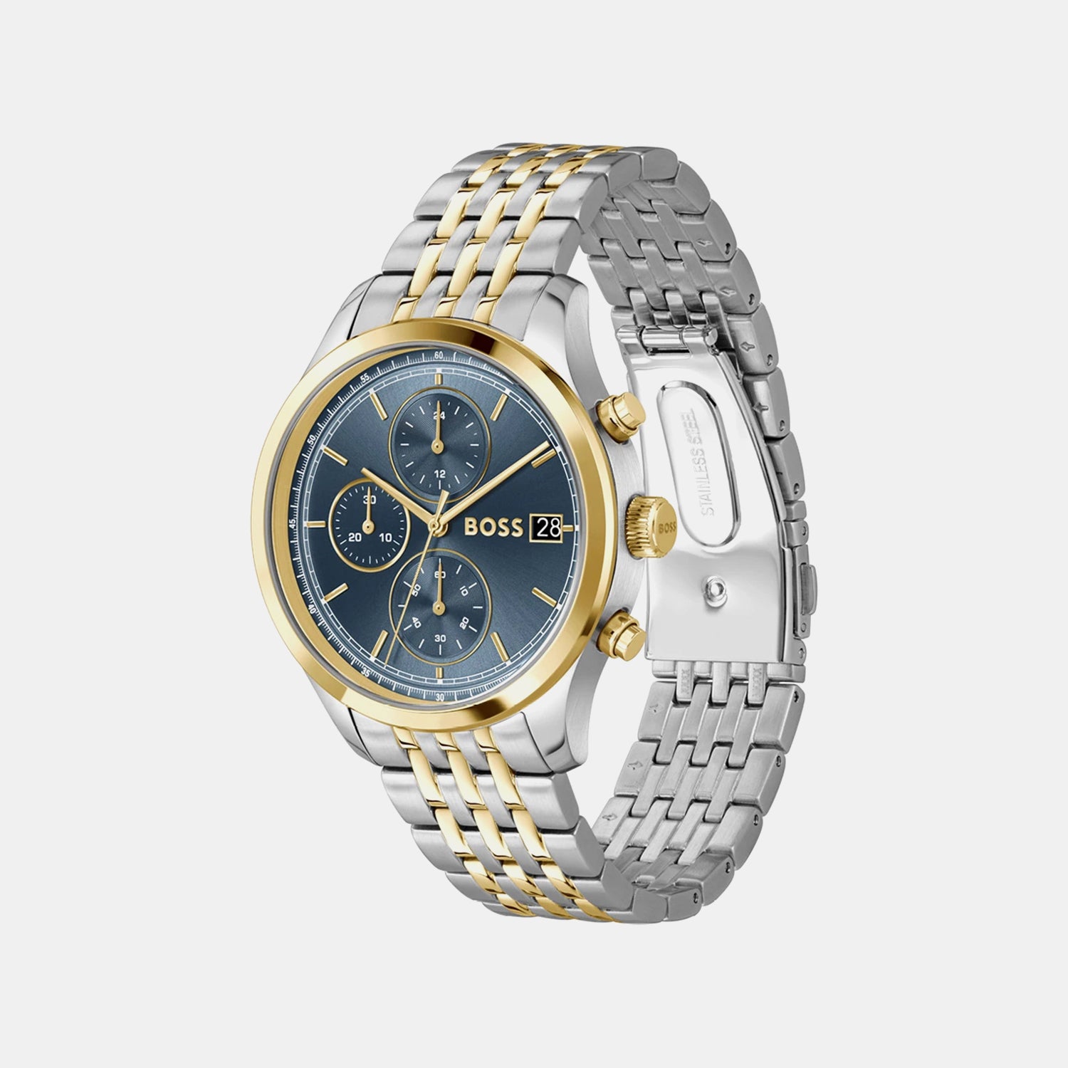 Stratus Men Quartz Blue Dial Analog Stainless Steel Watch 1514329