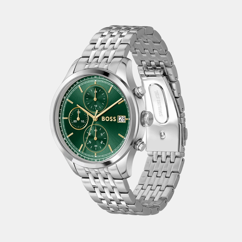 Stratus Men Quartz Green Dial Analog Stainless Steel Watch 1514330