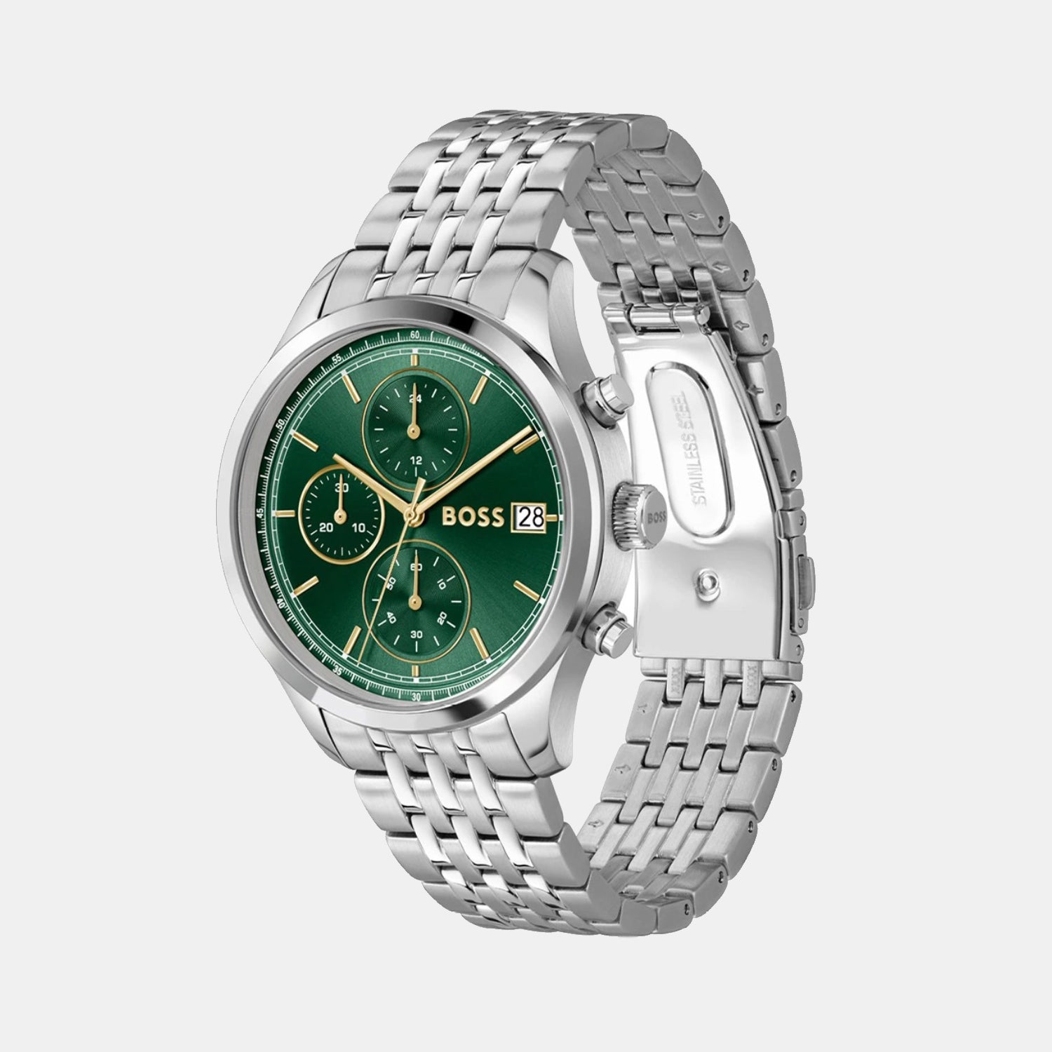 Stratus Men Quartz Green Dial Analog Stainless Steel Watch 1514330