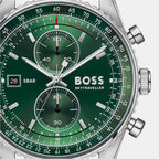 Skytraveller Men Quartz Green Dial Chronograph Stainless Steel Watch 1514347