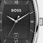 Men Quartz Black Dial Analog Stainless Steel Watch 1514353