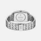 Men Quartz Black Dial Analog Stainless Steel Watch 1514353