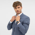 Ark Men Quartz Blue Dial Analog Stainless Steel Watch 1514354