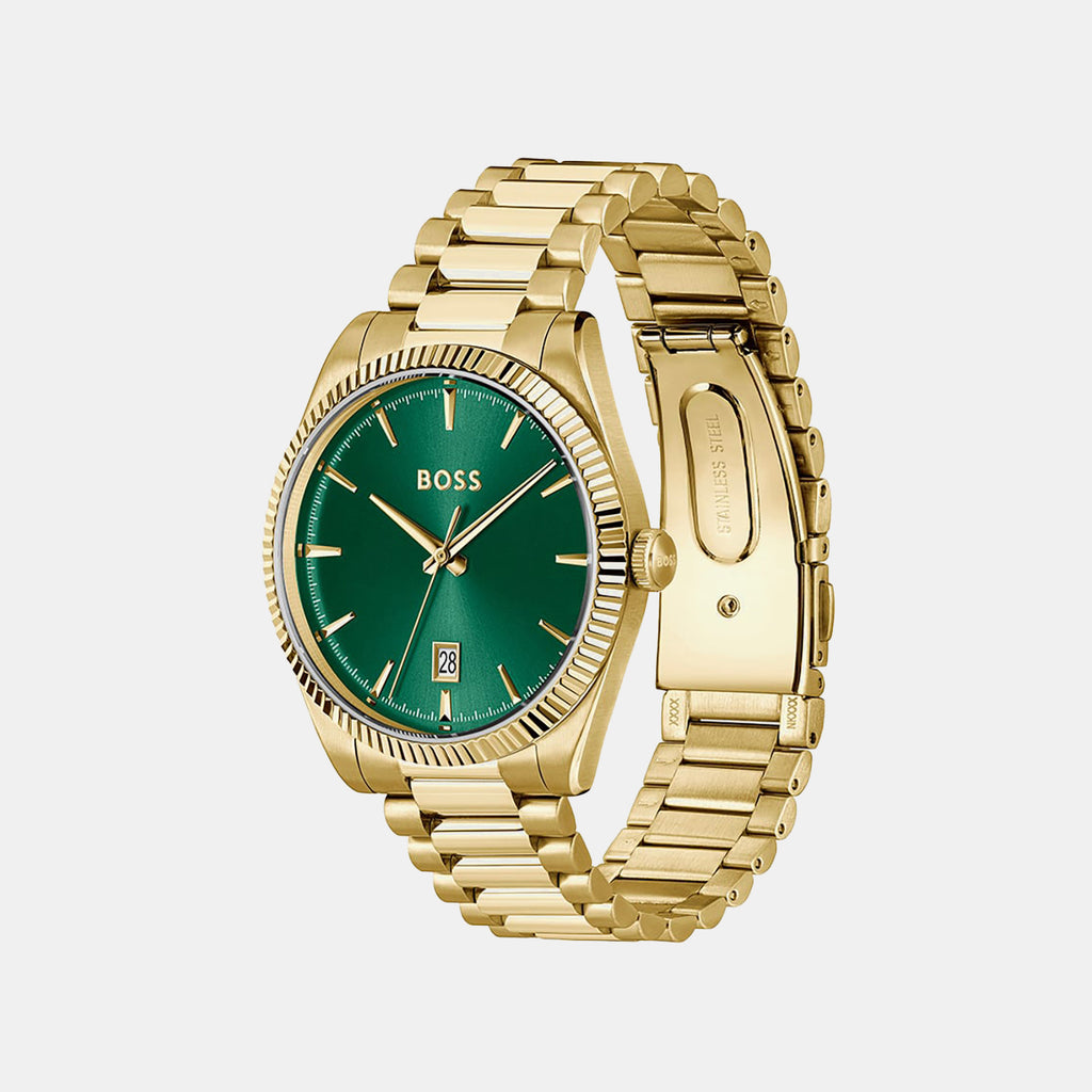 Cheswick Men Quartz Green Dial Analog Stainless Steel Watch 1514355