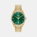Cheswick Men Quartz Green Dial Analog Stainless Steel Watch 1514355