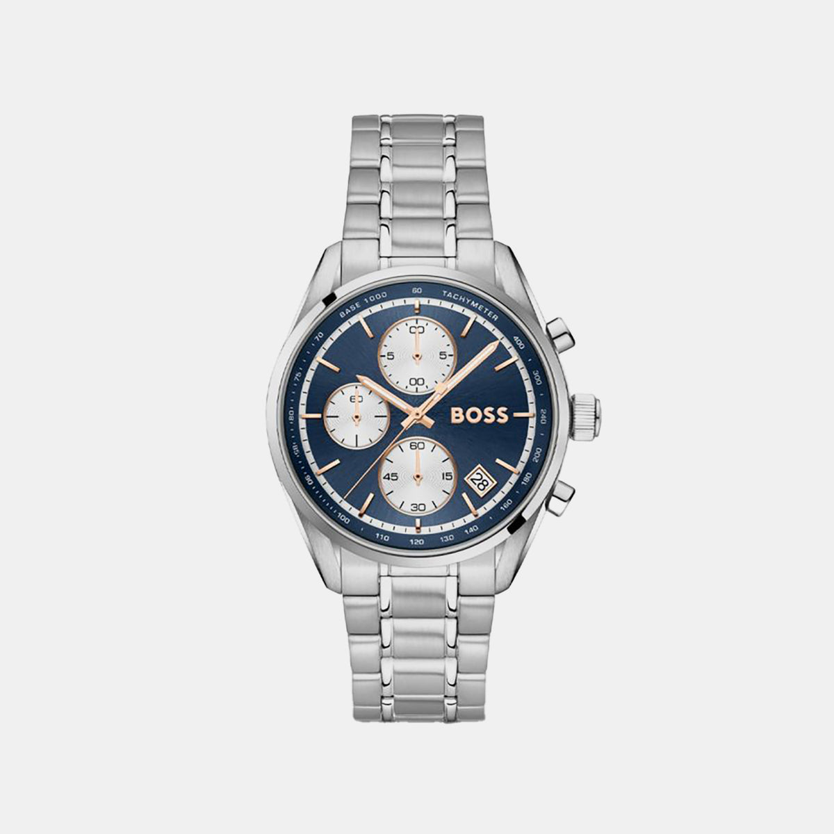 Grand Prix Men Quartz Blue Dial Chronograph Stainless Steel Watch 1514360