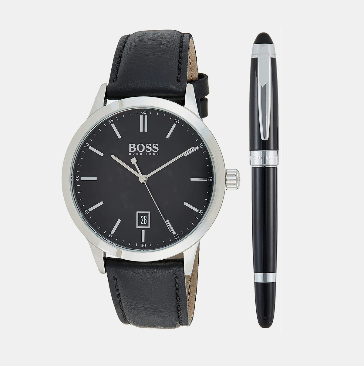 Boss Round Black Analog watch