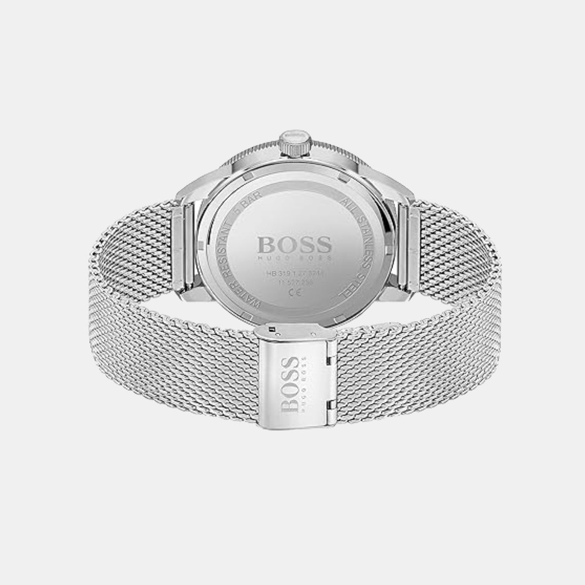Boss Drifter Men Quartz Grey Dial Analog Mesh Watch 1570126