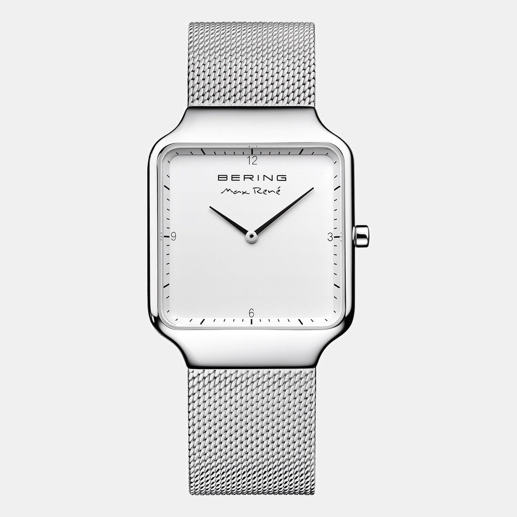 Bering Rectangular White Analog watch