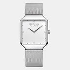 Bering Rectangular White Analog watch
